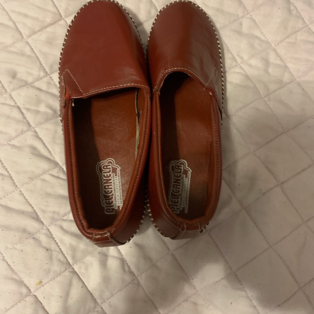 Leather loafers